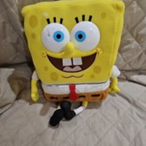 Spongebob Squarepants 2000 Viacom Nickelodeon Plush Doll Removable Pants Y2K